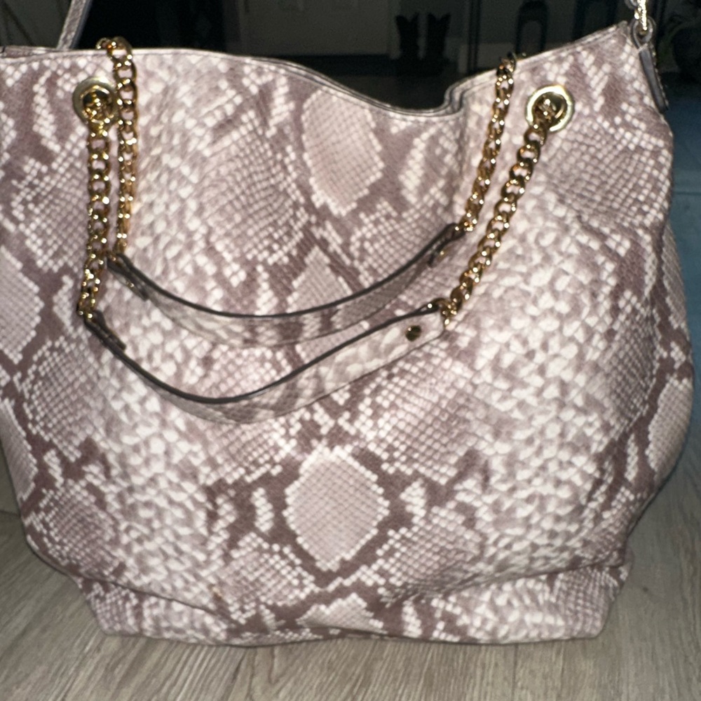 Michael Kors Jet Set Chain Dark Sand Python Large… - image 2